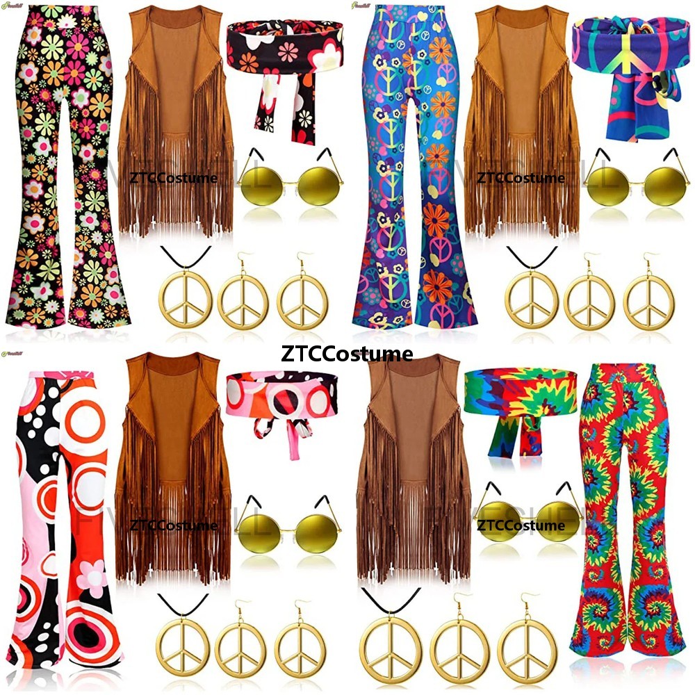 Women'S Accessories In The 60S - Hippie Costume Women 60s 70s Peace