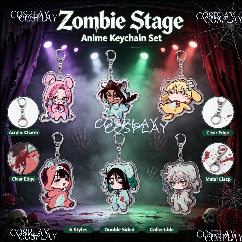 Women Accessories Gift Set - Zombie Stage SUA MIZI Fashion Keychain