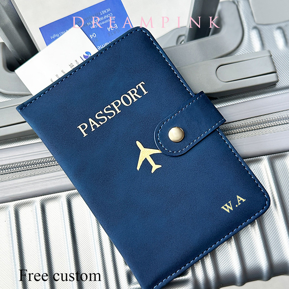Women Accessories Business Name - Personalize Name Travel Passport Wallet Luxury