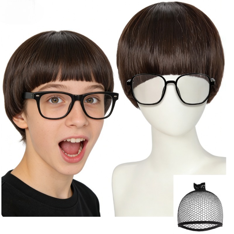 Women'S Accessories In The 60S - Mushroom Wigs with Bangs + Glasses