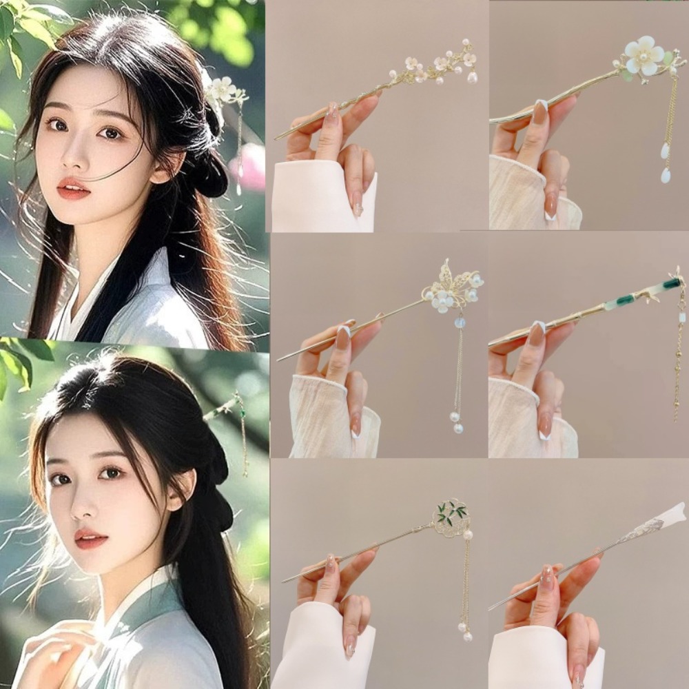 Women'S Accessories Designer - 1/6pcs Elegant Chinese Style Tassel Hair