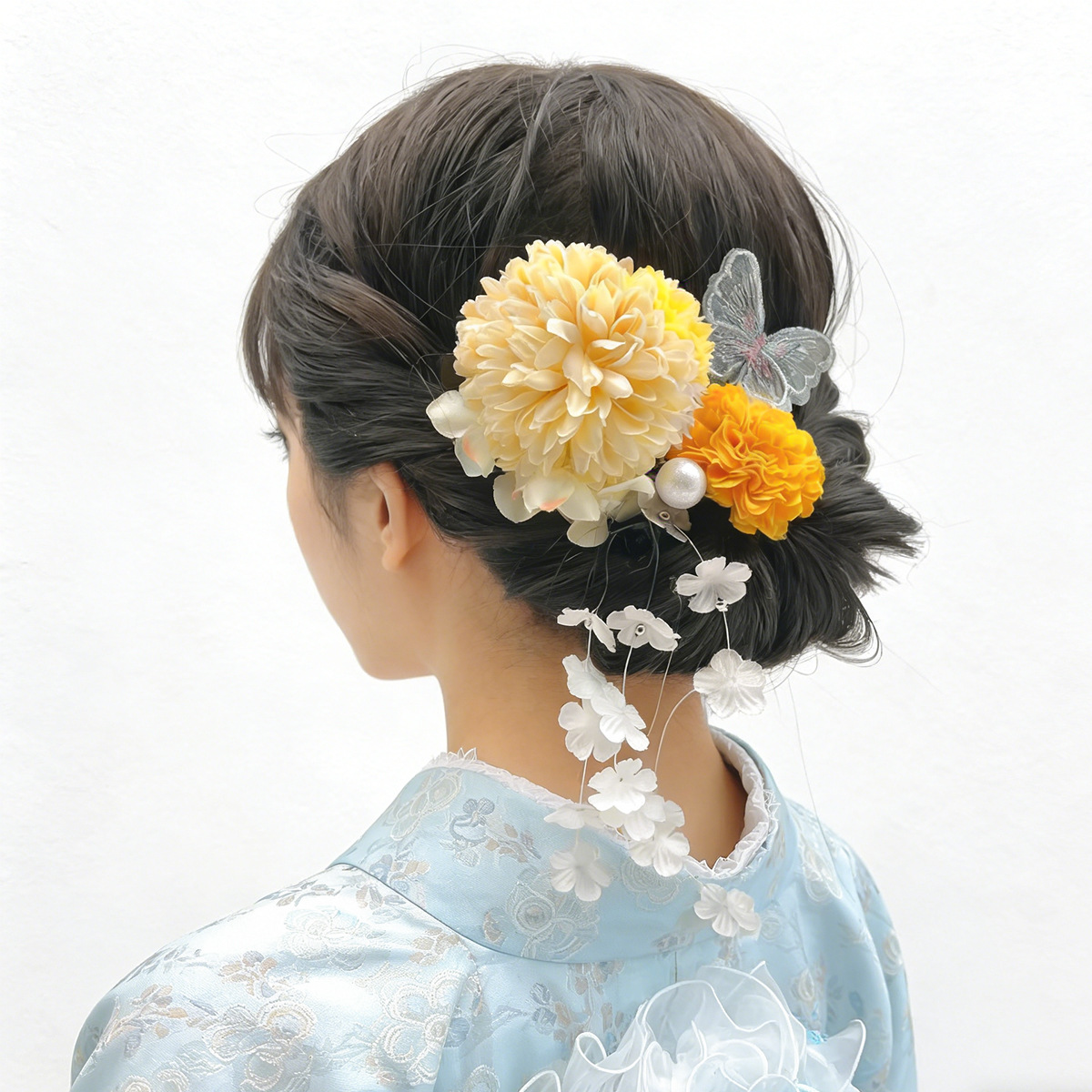 Women'S Kimono Accessories - Handmade Japanese Kanzashi Hair Clip Set