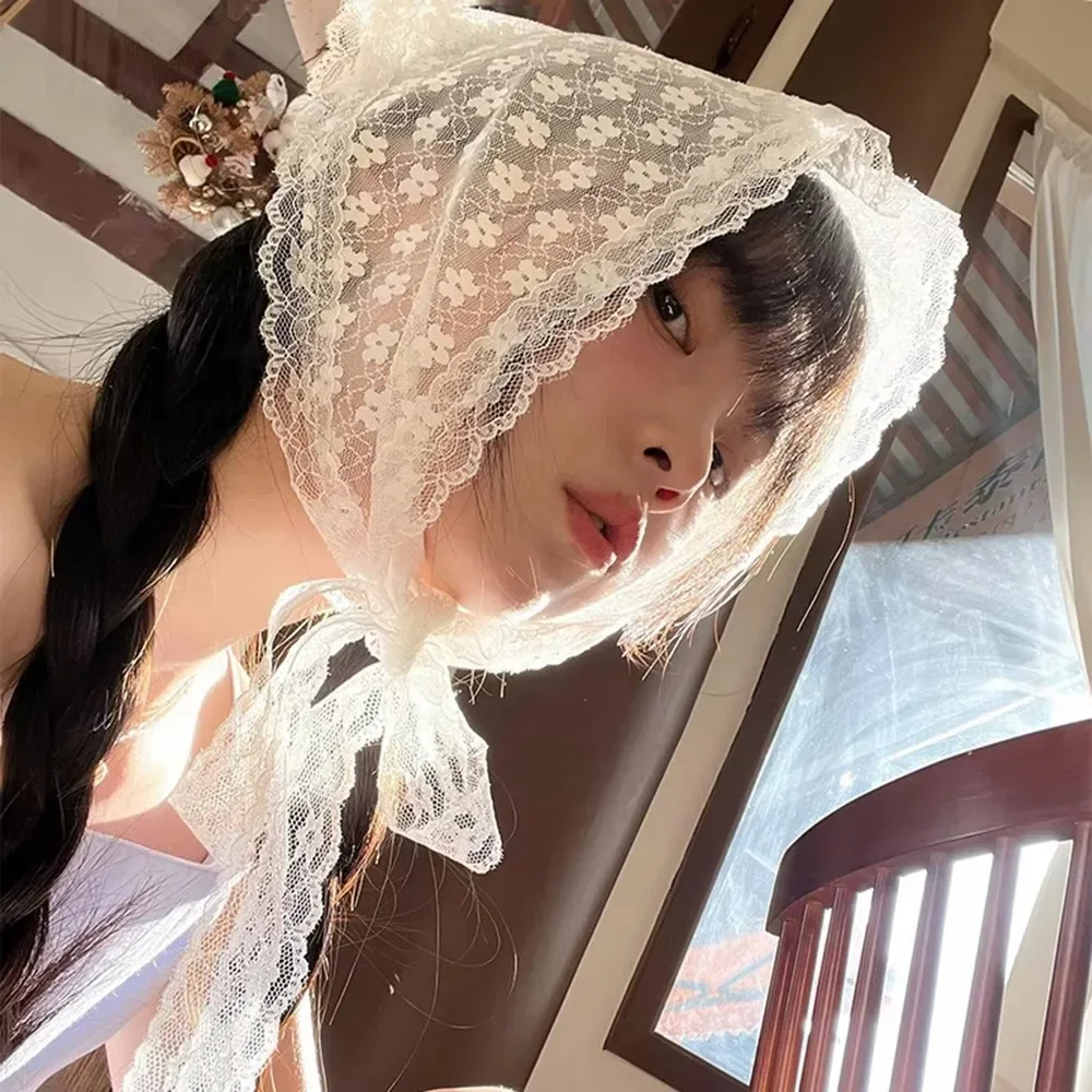Women Accessories Shop Design - Elegant Lace Neck Scarf for Women