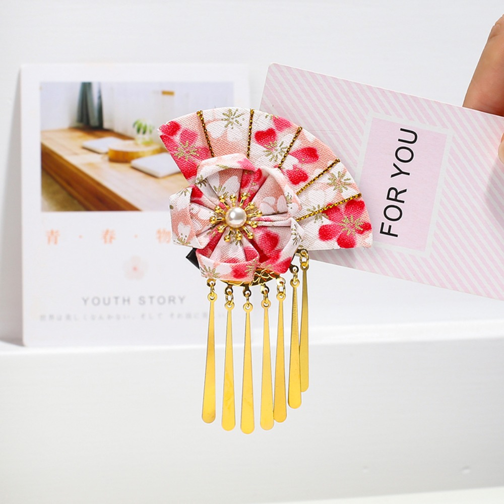 Women Hairpin Faux Pearl Flowe - Women'S Kimono Accessories 评论和价格