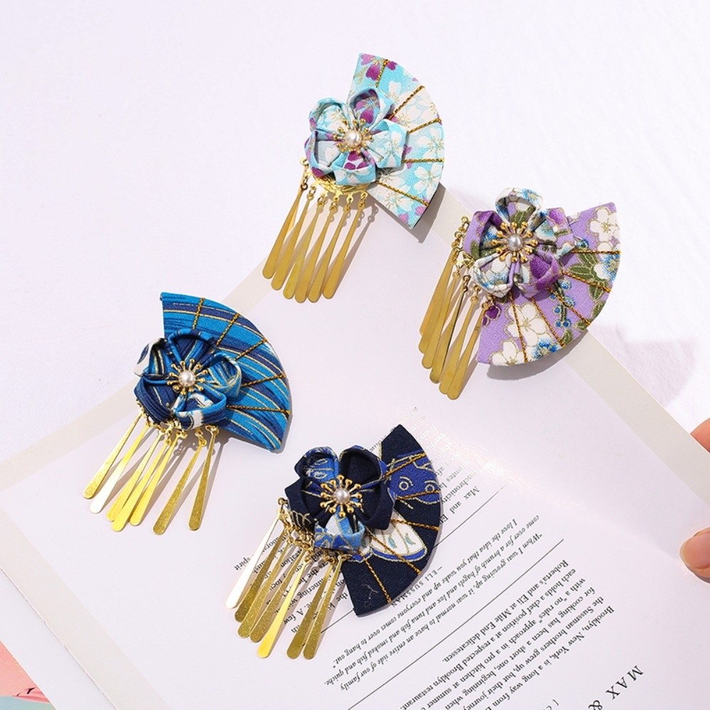 Women Hairpin Faux Pearl Flowe - Women'S Kimono Accessories 评论和价格