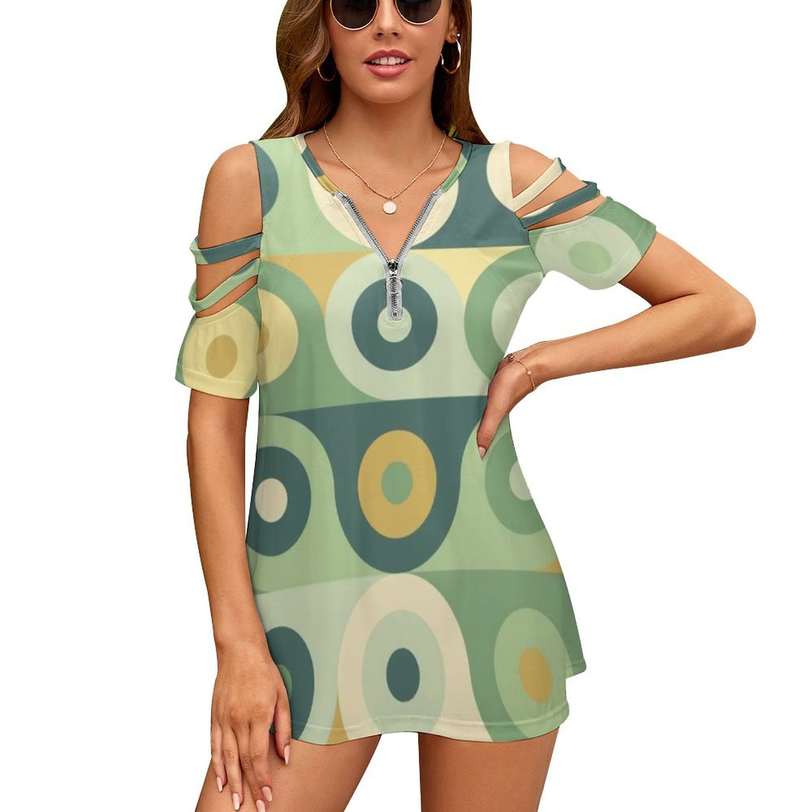 Groovy 70's Pattern Women Zipp - Women'S Accessories In The 60S 评论和价格