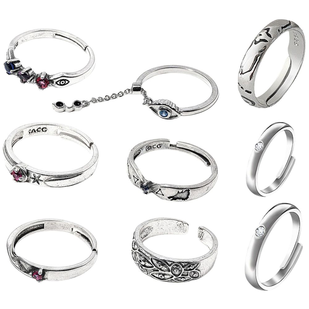 Anime JJK Rings Yuta Okkotsu C - Women Accessories Gift Set 评论和价格