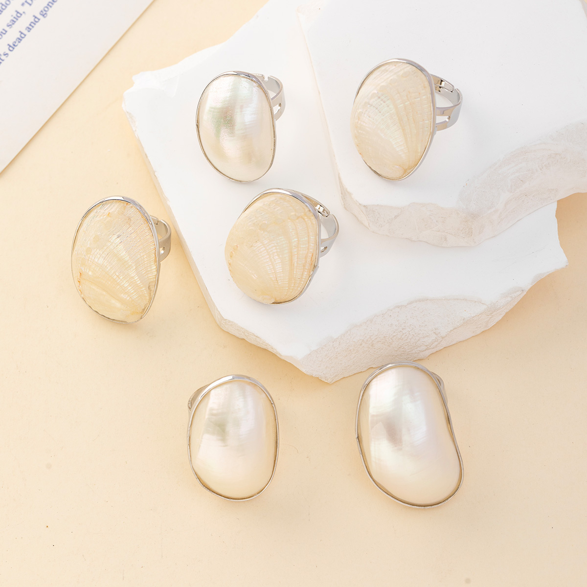 Vintage Chunky Shell Rings for - Women Accessories Outlet 评论和价格