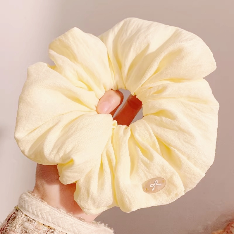 2Pcs Trendy Cotton Puff Hair B - Women'S Yellow Accessories 评论和价格
