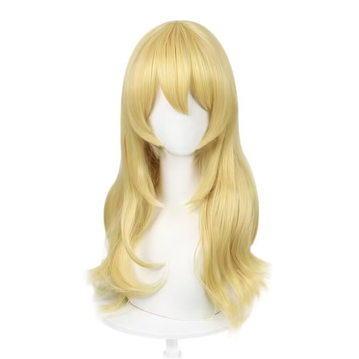 60cm Long Yellow Blonde Loose  - Women'S Yellow Accessories 评论和价格