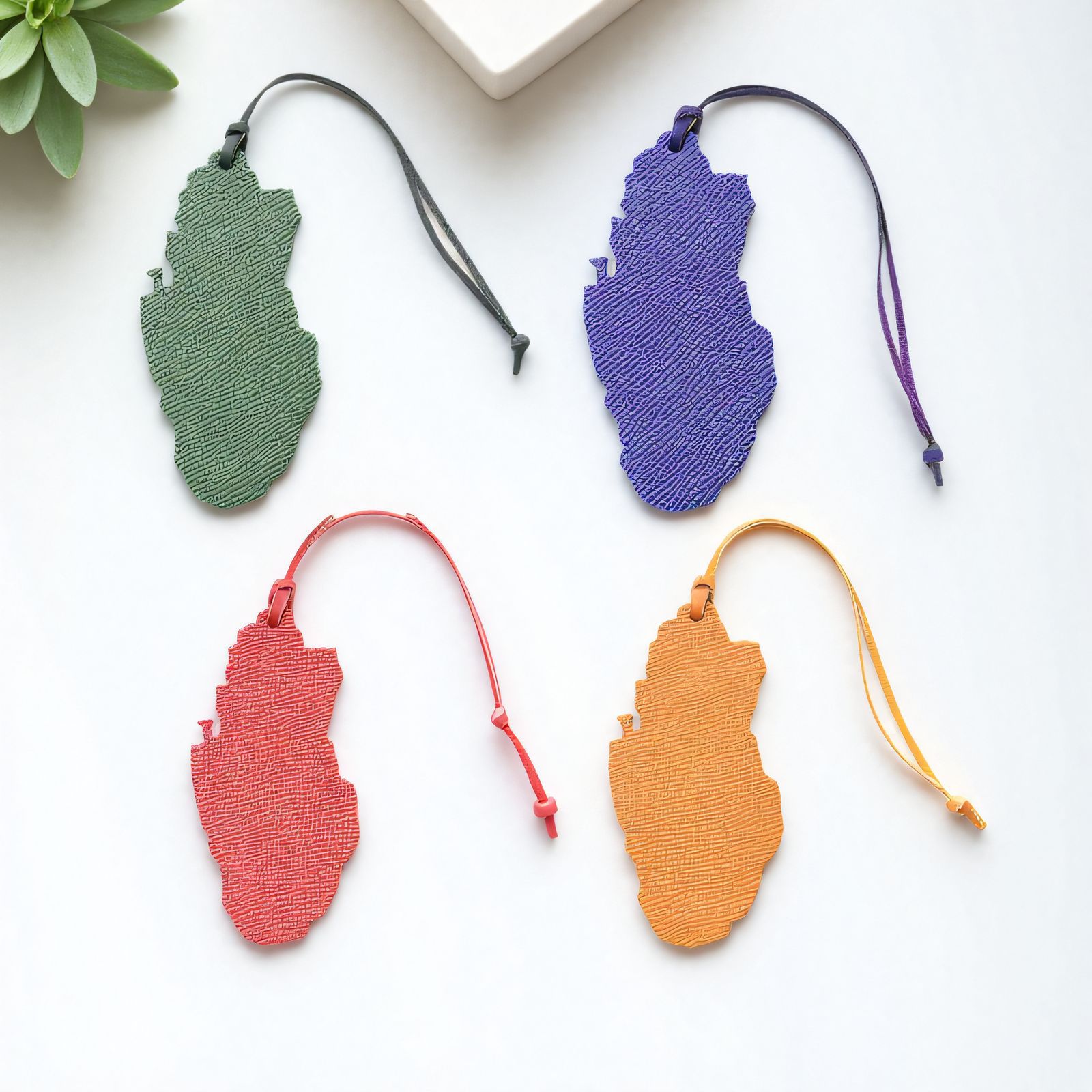 1pc Qatar Map Shaped PU Leathe - Women Accessories Qatar 评论和价格