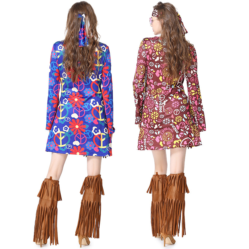 Halloween Disco Dress 70s 60s  - Women'S Accessories In The 60S 评论和价格