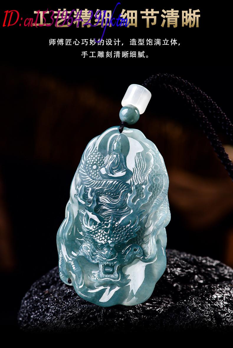Natural Burmese Jadeite Dragon - Women'S Accessories Designer 评论和价格