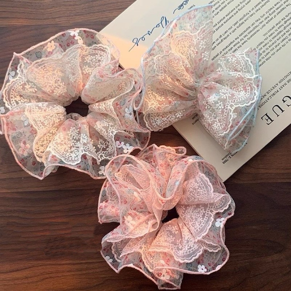 Pink and Green Floral Lace Tri - Women Accessories Shop Design 评论和价格