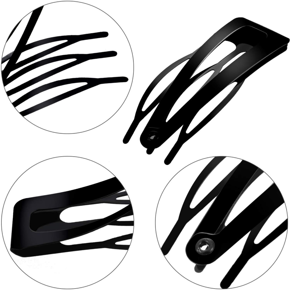 10pcs/lot Metal Snap Hair Clip - Women Accessories List 评论和价格