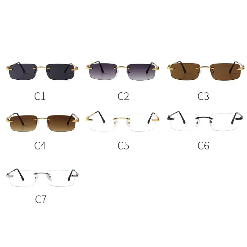 ZXIAC Simple Rimless Square Su - Women Accessories Shop Design 评论和价格