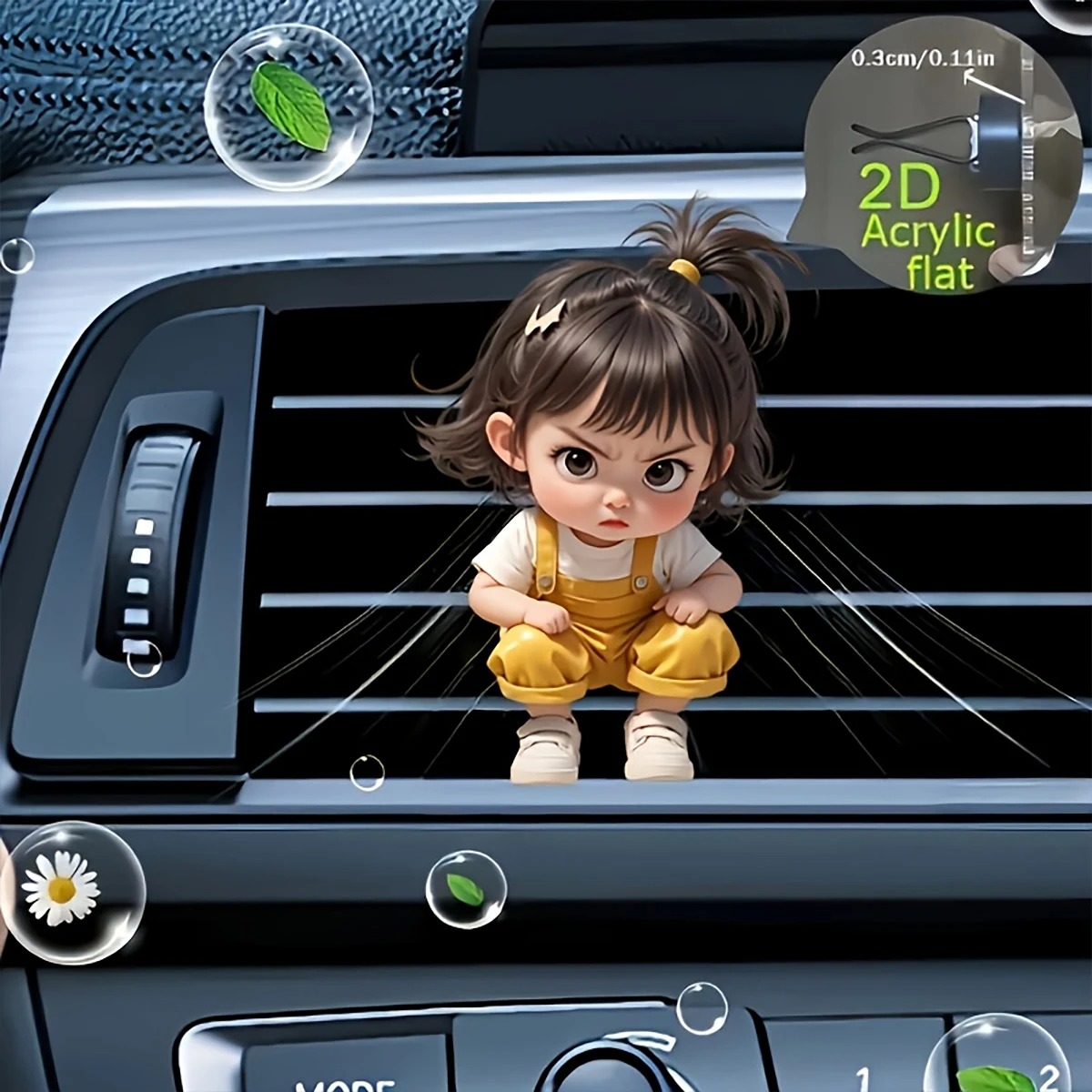 Kawaii Cartoon Angry Little Gi - Women Accessories Outlet 评论和价格