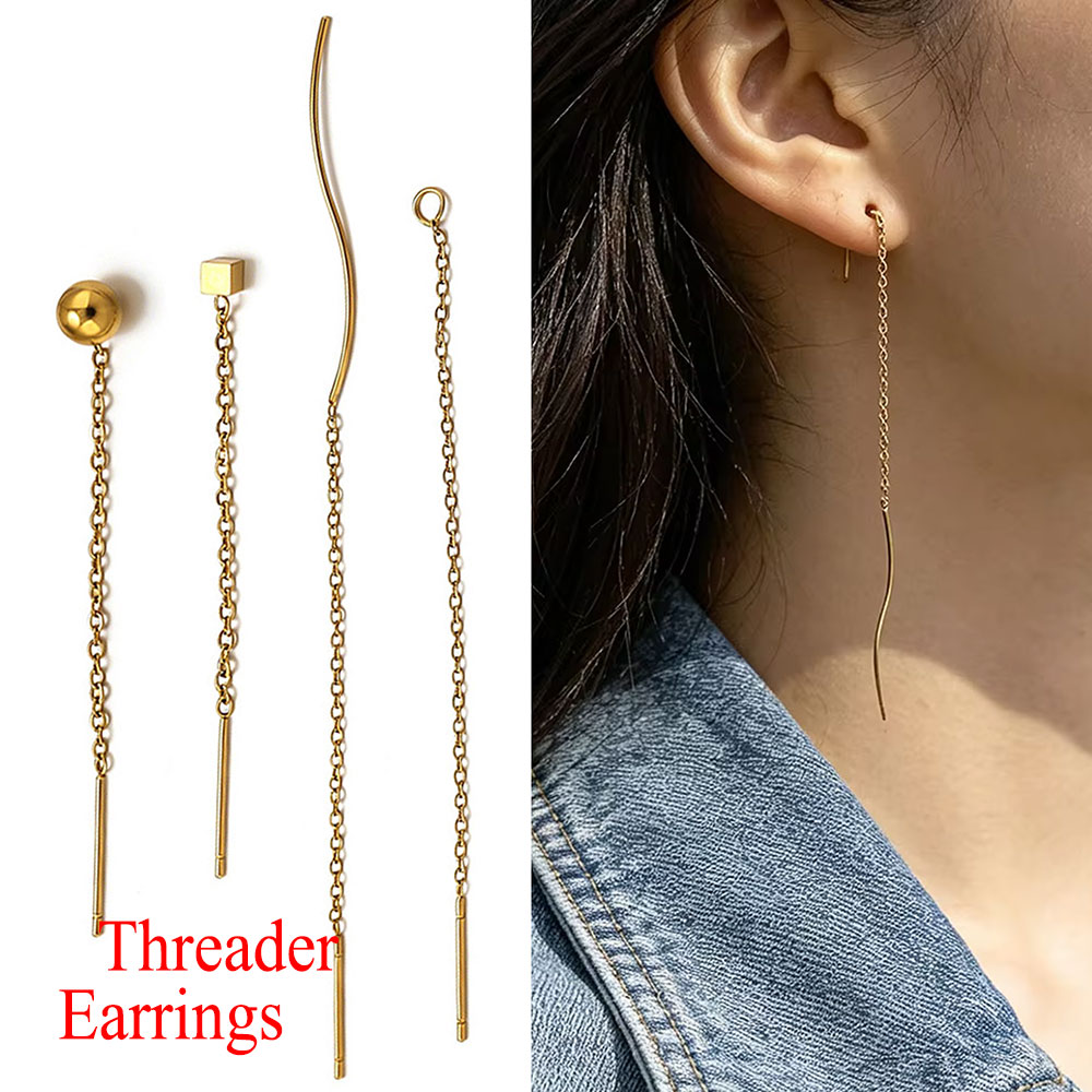 10pcs Stainless Steel Long Ear - Women Accessories Gift Set 评论和价格