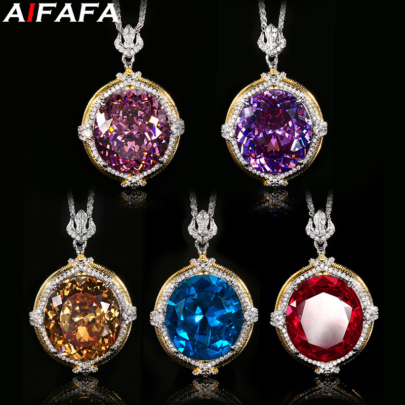 Sparkling 5A Grade Pendant Nec - Women'S Yellow Accessories 评论和价格