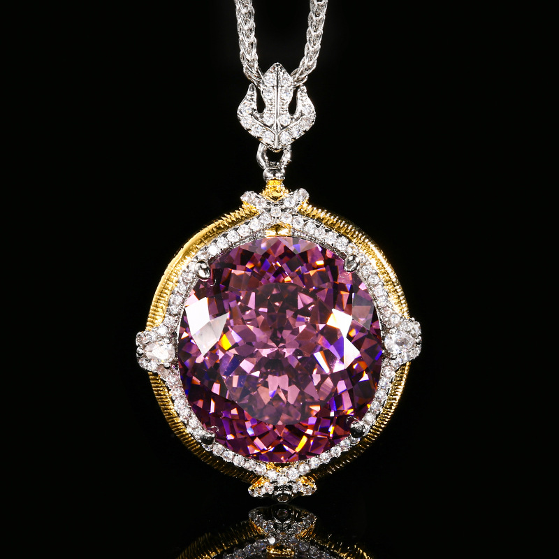 Sparkling 5A Grade Pendant Nec - Women'S Yellow Accessories 评论和价格