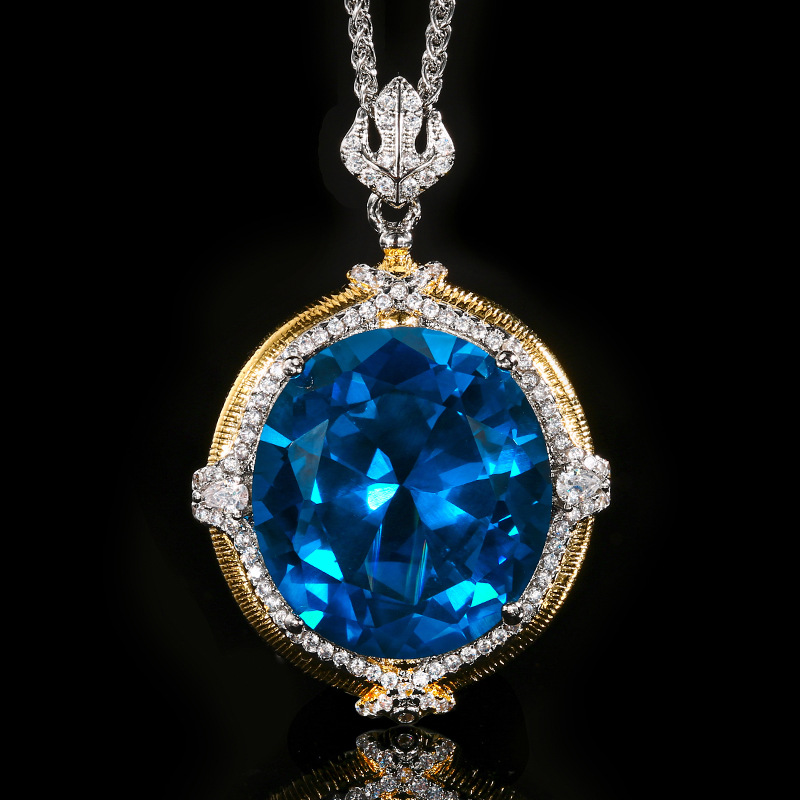 Sparkling 5A Grade Pendant Nec - Women'S Yellow Accessories 评论和价格
