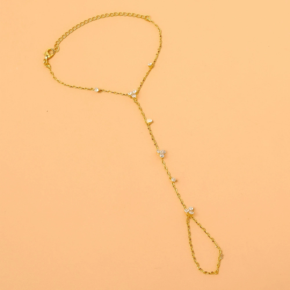 Crystal Fingerless Hand Chain  - Women Accessories In Amazon 评论和价格