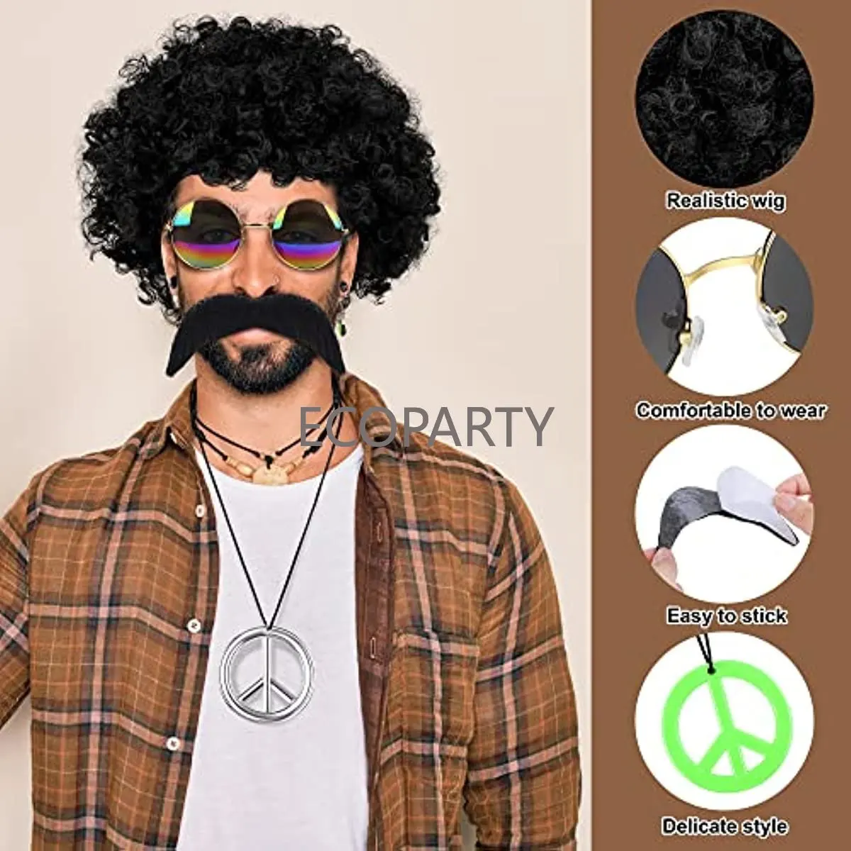 Hippie Costume Accessories 70s - Women'S Accessories In The 60S 评论和价格