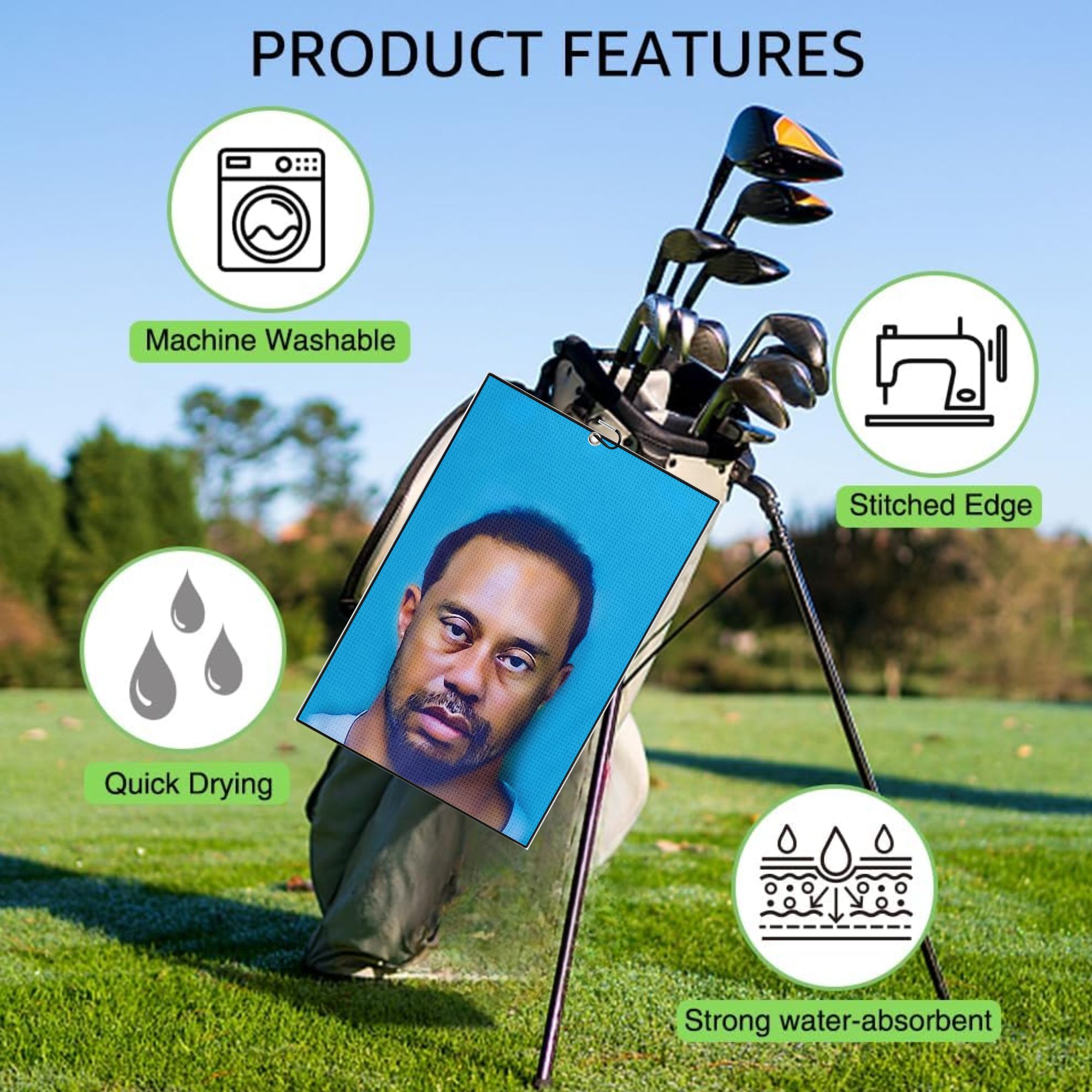 2 count Funny Microfiber Premi - Women'S Golf Accessories 评论和价格