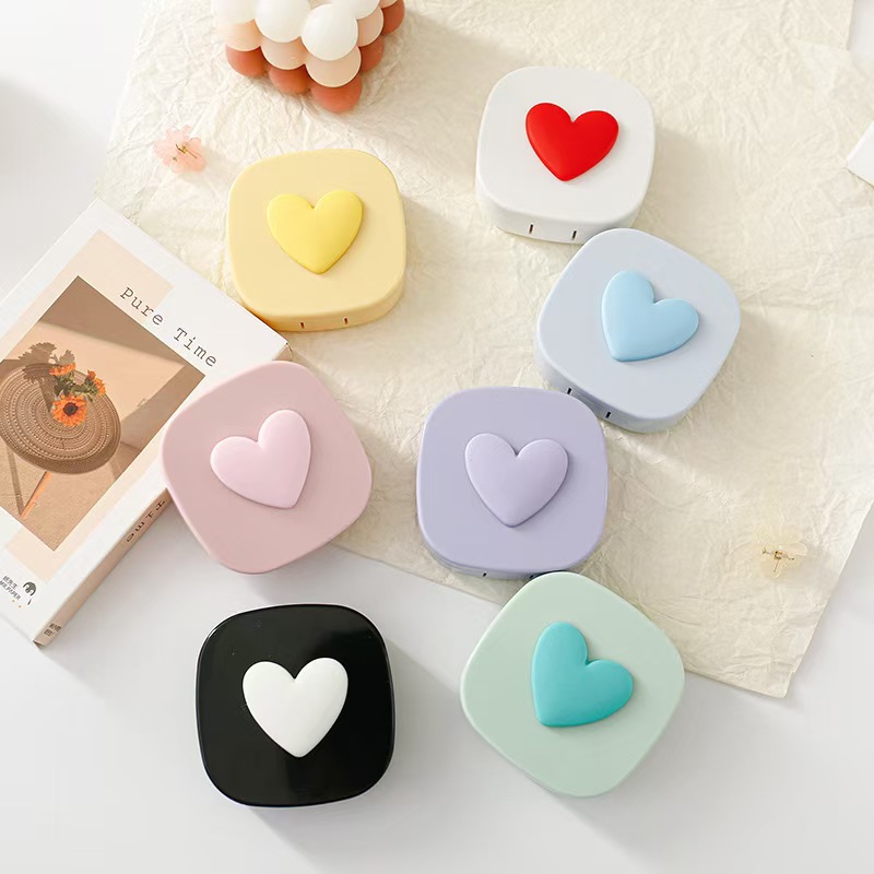 Heart Contact Lens Case with M - Women Accessories List 评论和价格