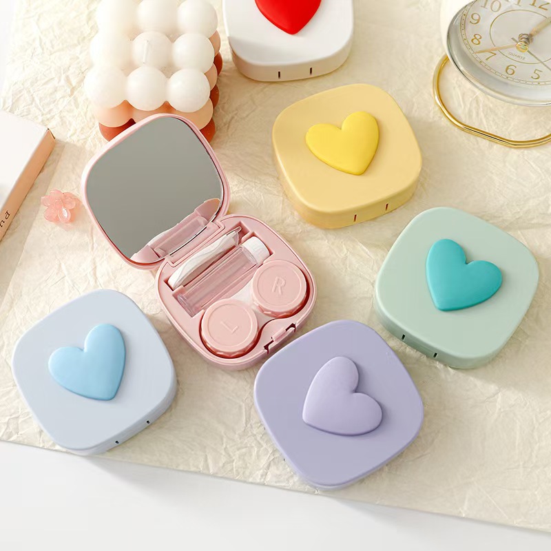 Heart Contact Lens Case with M - Women Accessories List 评论和价格
