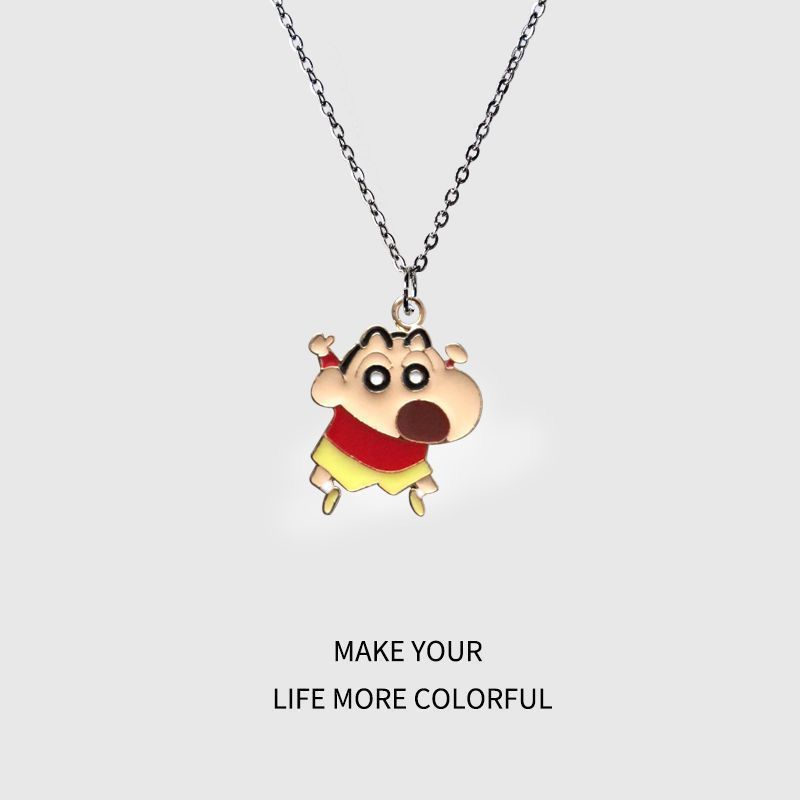 Crayon Shin-chan cartoon neckl - Women Accessories Gift Set 评论和价格