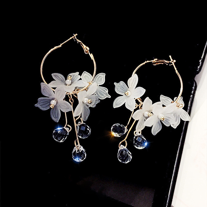 Korean Fashion Zircon White Fl - Women'S Accessories Trends 2026 评论和价格