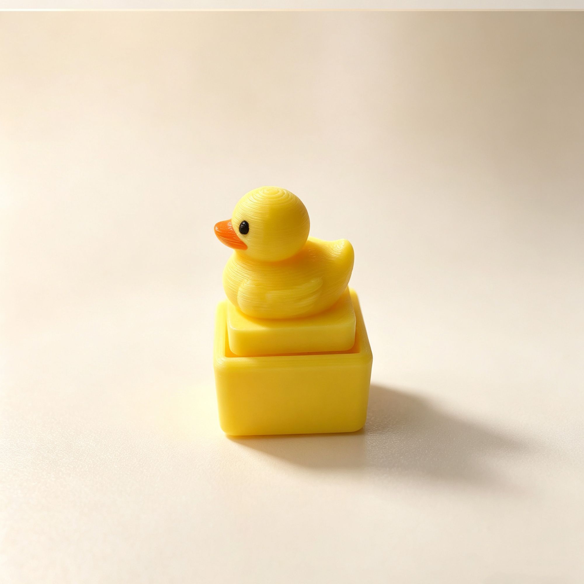 Cute Yellow Duck Press Keychai - Women'S Yellow Accessories 评论和价格