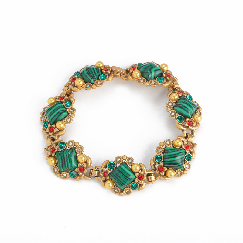 Vintage Malachite Natural Ston - Women'S Accessories Trends 2026 评论和价格