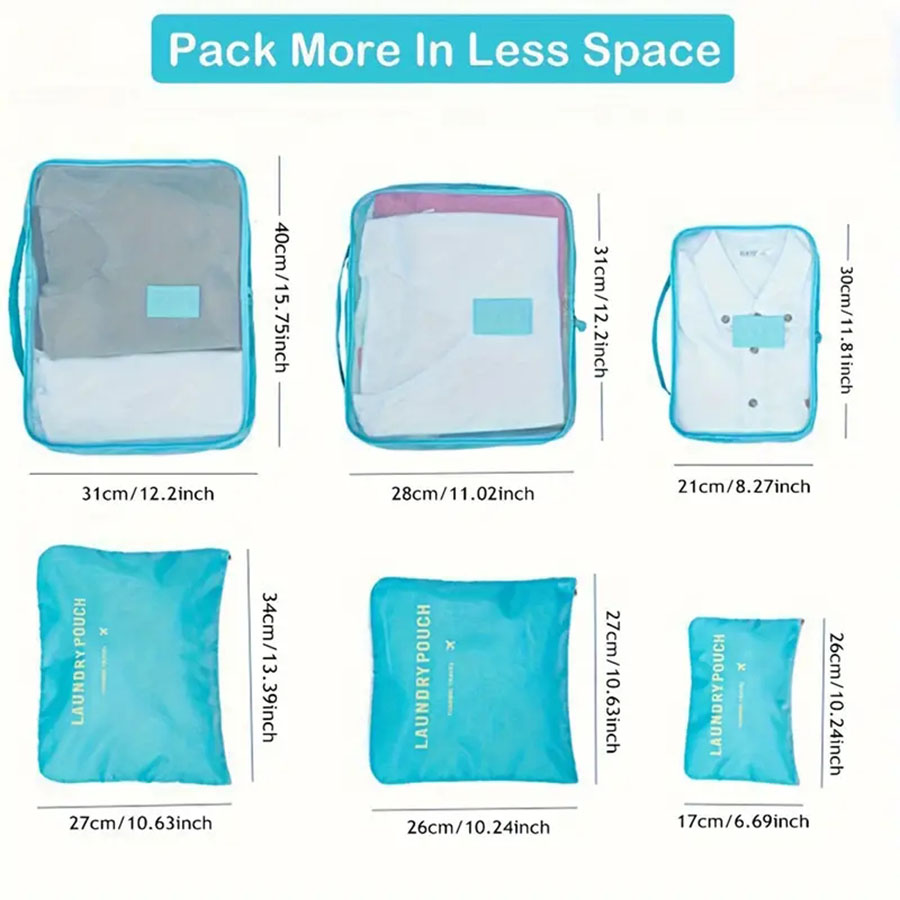 6pcs Travel Organizer Storage  - Women Accessories List 评论和价格