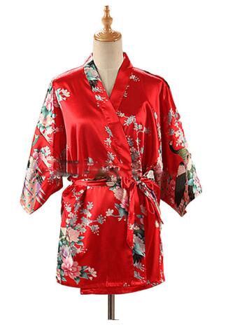 Lace Up Woman Peacock Print Ja - Women'S Kimono Accessories 评论和价格