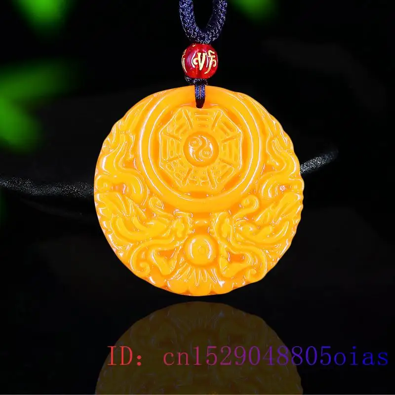 Yellow Jade Dragon Pendant Gif - Women'S Yellow Accessories 评论和价格