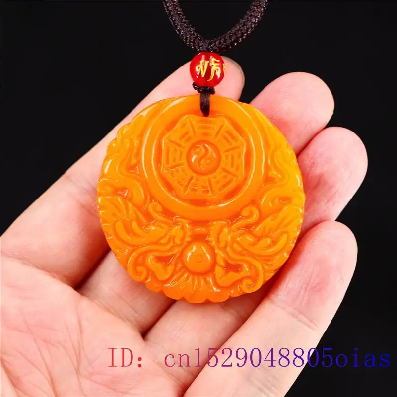 Yellow Jade Dragon Pendant Gif - Women'S Yellow Accessories 评论和价格