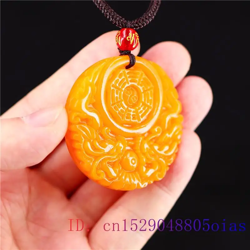 Yellow Jade Dragon Pendant Gif - Women'S Yellow Accessories 评论和价格