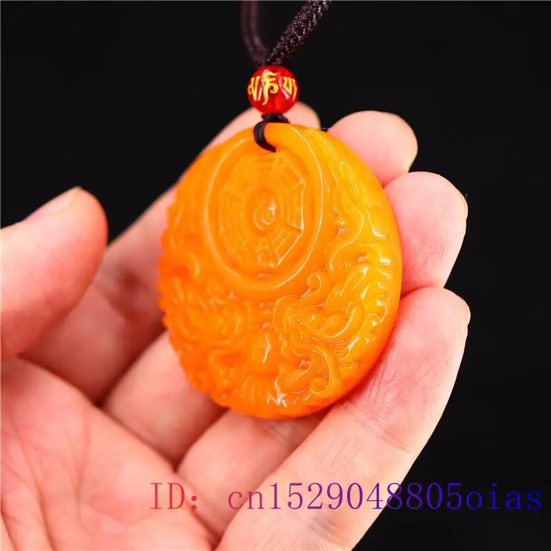 Yellow Jade Dragon Pendant Gif - Women'S Yellow Accessories 评论和价格