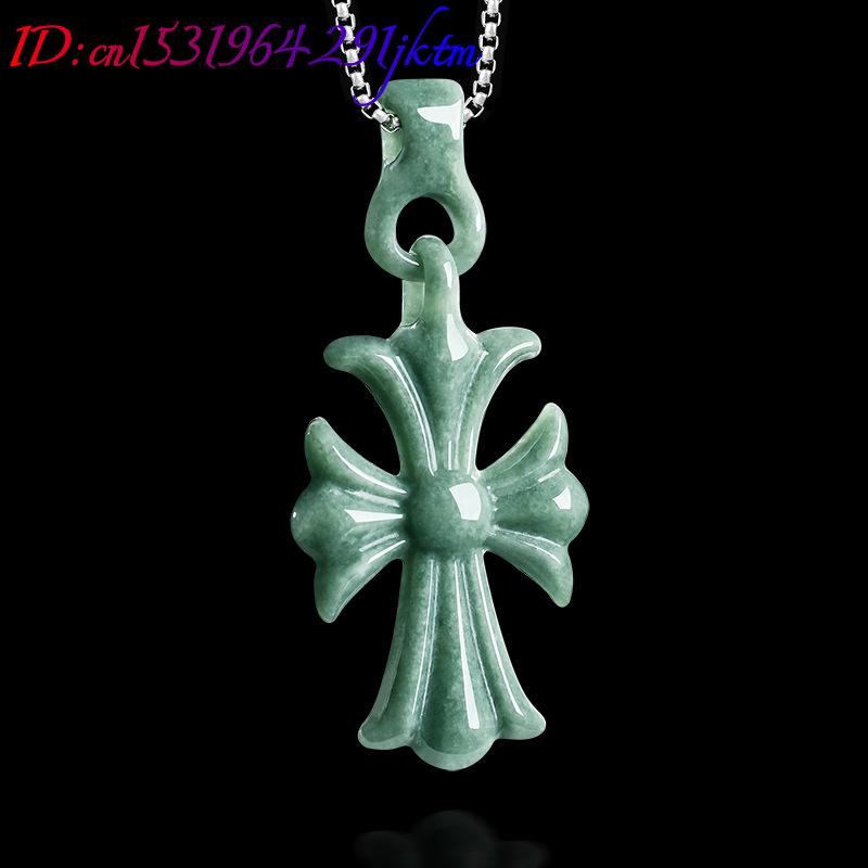 Natural Burmese Jadeite Cross  - Women'S Accessories Designer 评论和价格