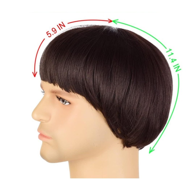 Mushroom Wigs with Bangs + Gla - Women'S Accessories In The 60S 评论和价格