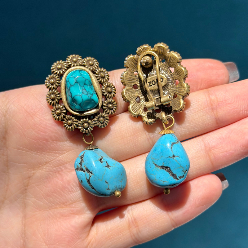 Vintage Turquoise Earrings Nat - Women'S Accessories Trends 2026 评论和价格