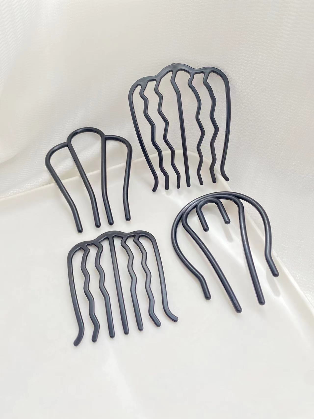 4pcs Black Hair Combs with Dif - Women Accessories Shop Design 评论和价格