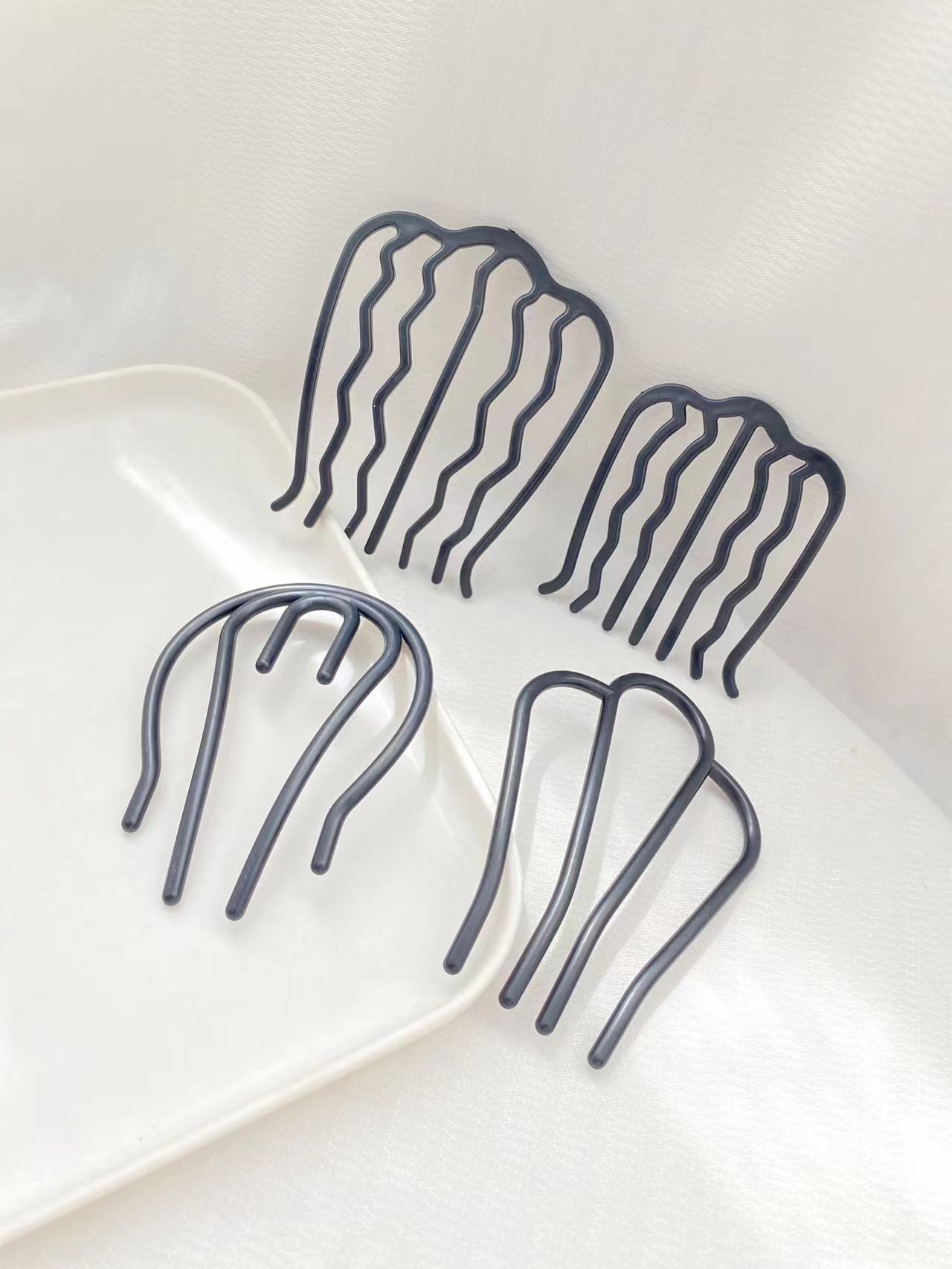 4pcs Black Hair Combs with Dif - Women Accessories Shop Design 评论和价格