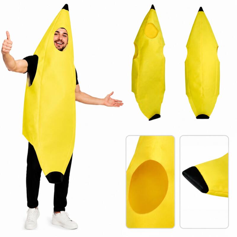 Adult Banana Costume Funny Fru - Women'S Yellow Accessories 评论和价格