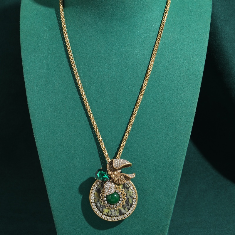 Vintage Round Green Natural St - Women'S Accessories Trends 2026 评论和价格