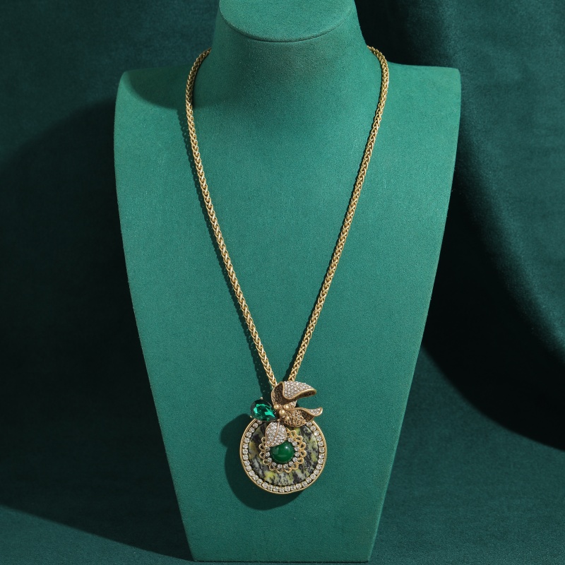 Vintage Round Green Natural St - Women'S Accessories Trends 2026 评论和价格