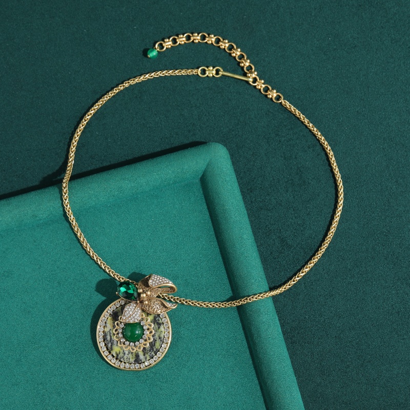 Vintage Round Green Natural St - Women'S Accessories Trends 2026 评论和价格