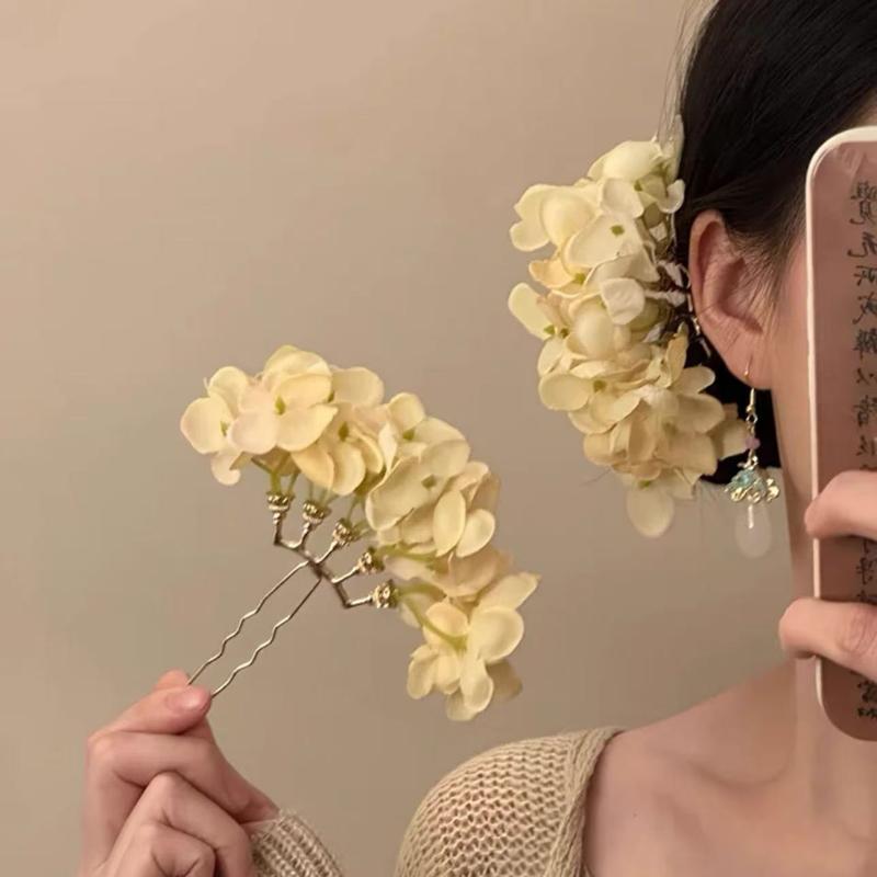 1pc Pastoral Purple Yellow Flo - Women'S Yellow Accessories 评论和价格
